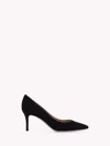 Gianvito Rossi Pointed-toe Slip-on Pumps In Black Suede