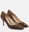 Gianvito Rossi Leopard Print Suede Pumps In Leopard Print
