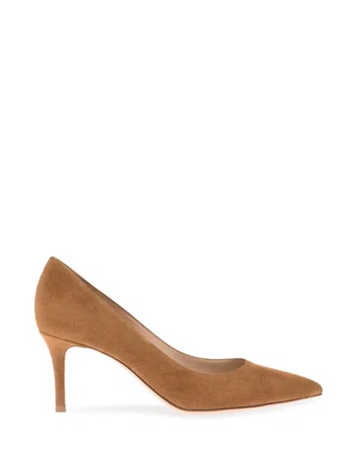 Gianvito Rossi Gianvito Suede Leather Pumps In Brown