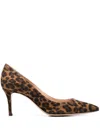 Gianvito Rossi Gianvito Leopard-print Suede Pumps In Brown