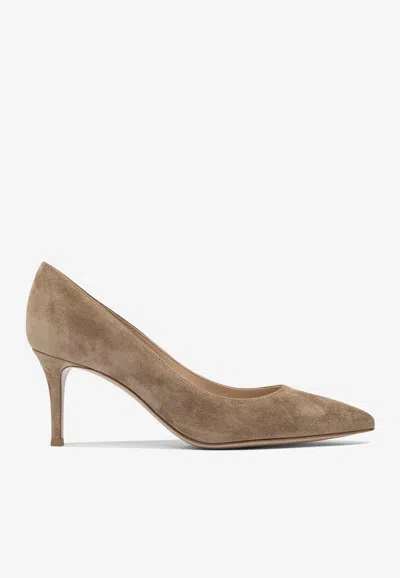 GIANVITO ROSSI GIANVITO 70 SUEDE PUMPS