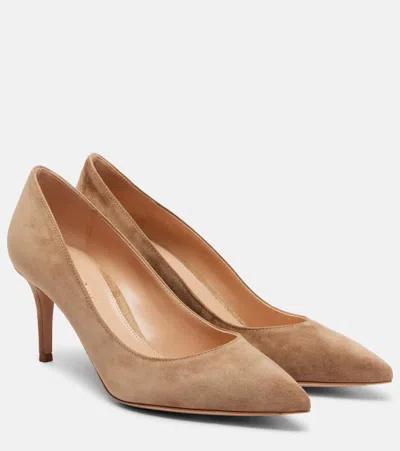 Gianvito Rossi Gianvito 70 Suede Pumps In Brown