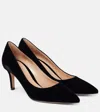 Gianvito Rossi Gianvito 70 Velvet Pumps In Schwarz