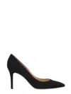 Gianvito Rossi Black Suede High Heel Pumps In Black
