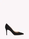 Gianvito Rossi Black Suede High Heel Pumps In Black