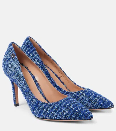 Gianvito Rossi Gianvito 85 Bouclé Pumps In Blue