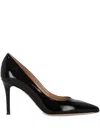Gianvito Rossi Gianvito 85 Glossy Nappa Leather Pumps Shoes In Black