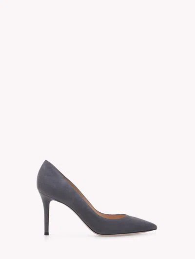 Gianvito Rossi Pointed Toe 90mm Pumps In Grey