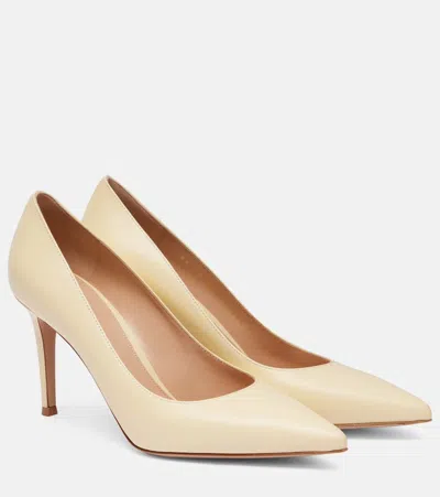 Gianvito Rossi Gianvito 85 Leather Pumps In White