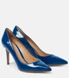 Gianvito Rossi Blue Pointed Toe Pumps In Blue