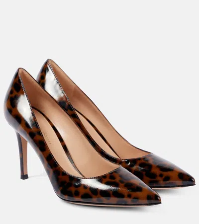 Gianvito Rossi Pumps Gianvito 85 Aus Lackleder In Schwarz