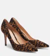 Gianvito Rossi Leopard Print Suede Pumps In Animal Print
