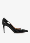 Gianvito Rossi Gianvito 85 Glossy Nappa Leather Pumps Shoes In Black