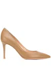 Gianvito Rossi Gianvito 85 Pointed Pumps In Brown
