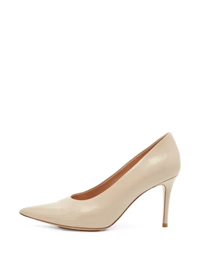 Pre-owned Gianvito Rossi Gianvito 85 Pointed-toe Heeled Pumps In Neutral