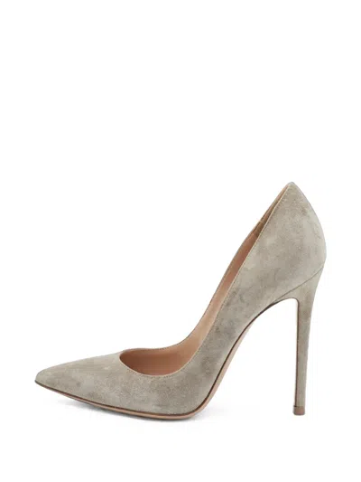 Pre-owned Gianvito Rossi Gianvito 85 Pointed-toe Pumps In Grey