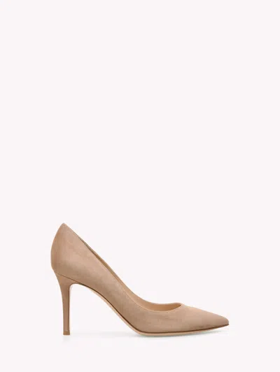Gianvito Rossi Gianvito 85 In Praline Pink Suede