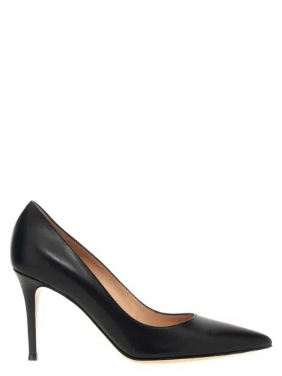 Gianvito Rossi Gianvito 85 Glossy Nappa Leather Pumps Shoes In Black