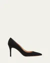 Gianvito Rossi Gianvito 85 Suede Pumps Shoes In Black
