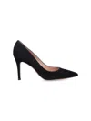 Gianvito Rossi Woman Pumps Black Size 12 Textile Fibers In Black