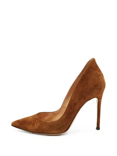 Pre-owned Gianvito Rossi Gianvito 85 Pumps In Brown