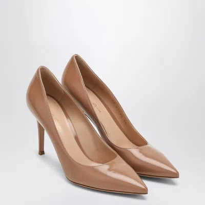 Gianvito Rossi Gianvito 85 Pumps In Caramel-coloured Leather In Pink
