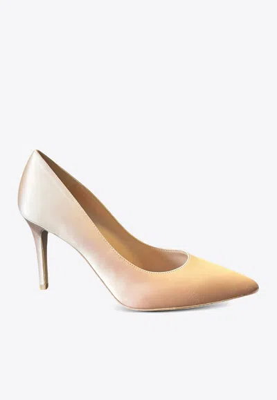 Gianvito Rossi Gianvito 85 Satin Pumps In Pink