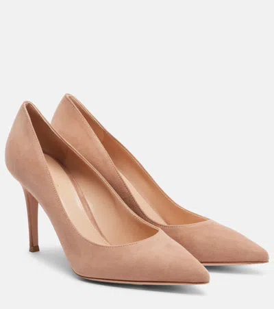 Gianvito Rossi Woman Pumps Beige Size 6 Leather In Nude