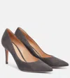 Gianvito Rossi 70mm Gianvito Suede Pumps In Gray