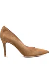 Gianvito Rossi Gianvito 85 Suede Pumps Shoes In Brown