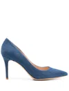 Gianvito Rossi Gianvito 85mm Denim Pumps In Blue