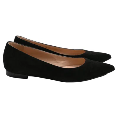 Gianvito Rossi Gianvito Ballet Flats In Black Suede