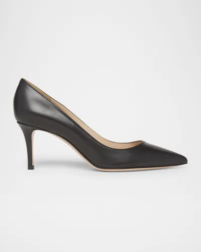 Gianvito Rossi Gianvito Calfskin Leather Pumps In Black