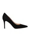 Gianvito Rossi Gianvito 105 Pointed Toe Pumps In Black Leather