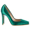 Gianvito Rossi Gianvito Pointed Pumps In Green Satin