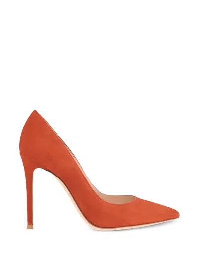 Gianvito Rossi Gianvito Pointed Suede Pumps In Orange