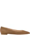 Gianvito Rossi Gianvito Pointed-toe Ballet Flats In Brown