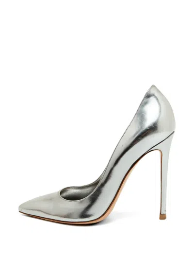 Pre-owned Gianvito Rossi Gianvito Pointed-toe Pumps In Silver