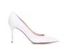 Gianvito Rossi White Patent Gianvito Pumps
