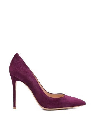 Gianvito Rossi "gianvito" Suede Leather T. 105 Pump In Purple