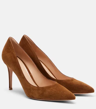 Gianvito Rossi Gianvito Suede Pumps In Brown