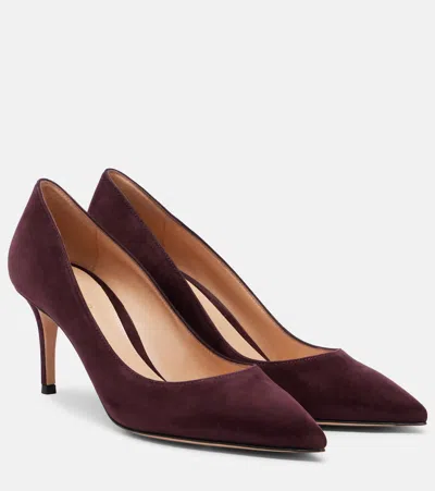 Gianvito Rossi Gianvito Suede Pumps With Stiletto Heel In Brown