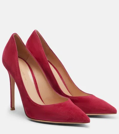 Gianvito Rossi Gianvito Suede Pumps In Red