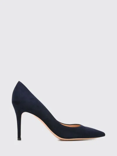 Gianvito Rossi Gianvito Suede Pumps With Stiletto Heel In Blue