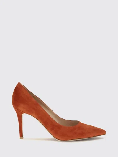 Gianvito Rossi Gianvito Suede Pumps With Stiletto Heel In Metallic