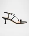 Gianvito Rossi Gianvito Vitello Leather Strappy Sandals In Black