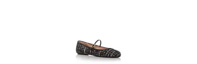 Gianvito Rossi Women's Carla Flats In Black Fabric And Leather