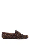 Gianvito Rossi Leopard-print Suede Loafers