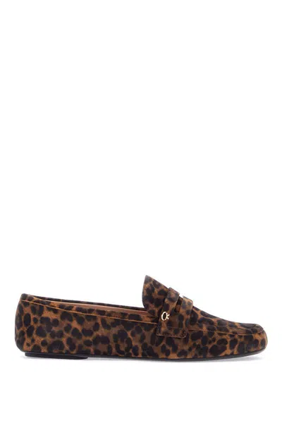 Gianvito Rossi Leopard-print Suede Loafers In Animal Print