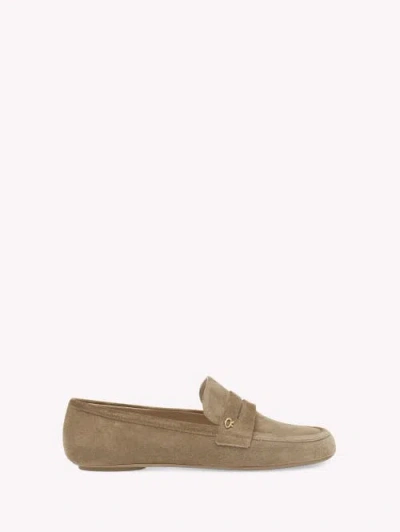 Gianvito Rossi Giorgia Mocassin In Brown Leather